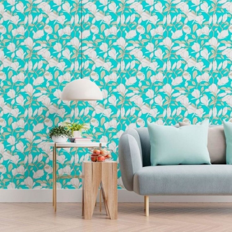 Papel de Parede Adesivo Floral Magnólias N013054