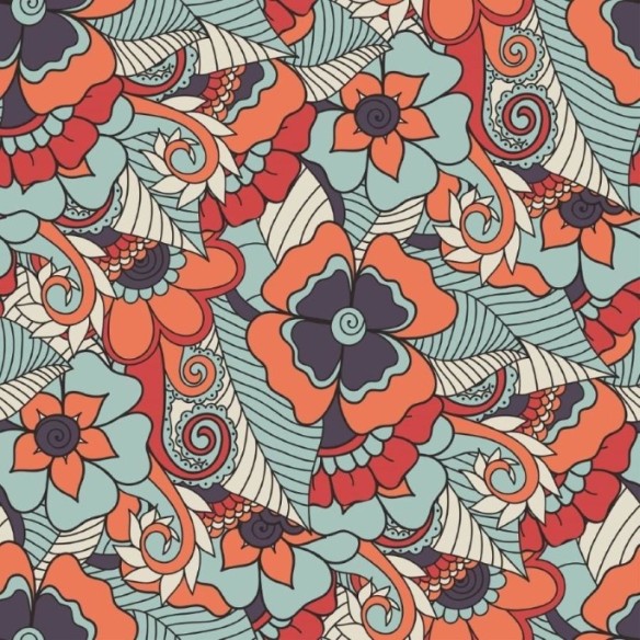 Papel de Parede Adesivo Floral Mandala N012042