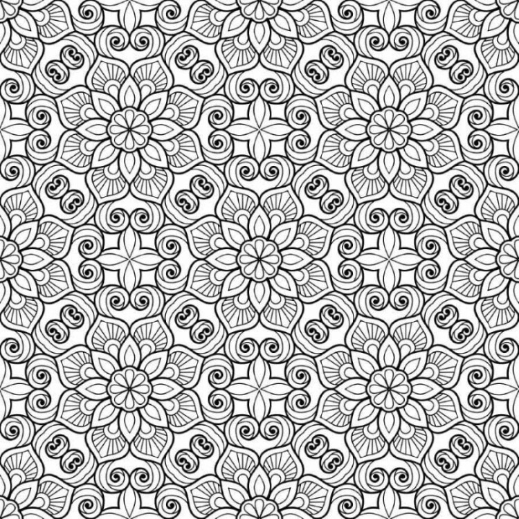 Papel de Parede Adesivo Floral Mandala N012062