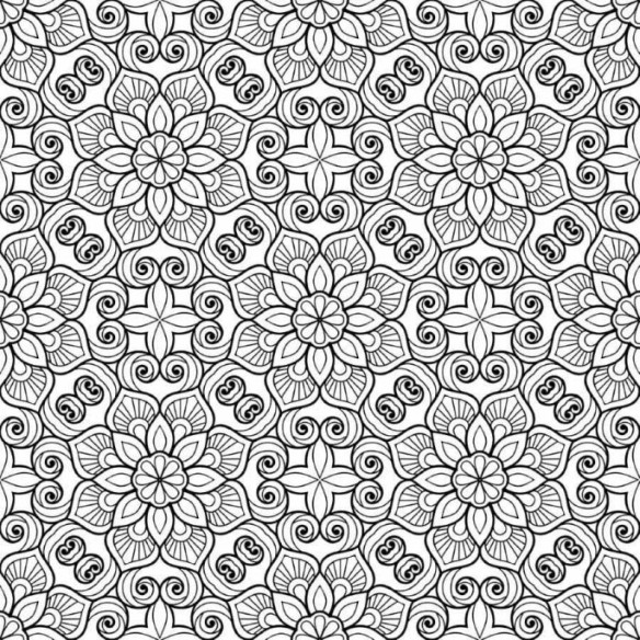 Papel de Parede Adesivo Floral Mandala N012062
