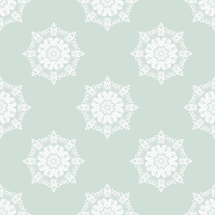 Papel de Parede Adesivo Floral Mandala...