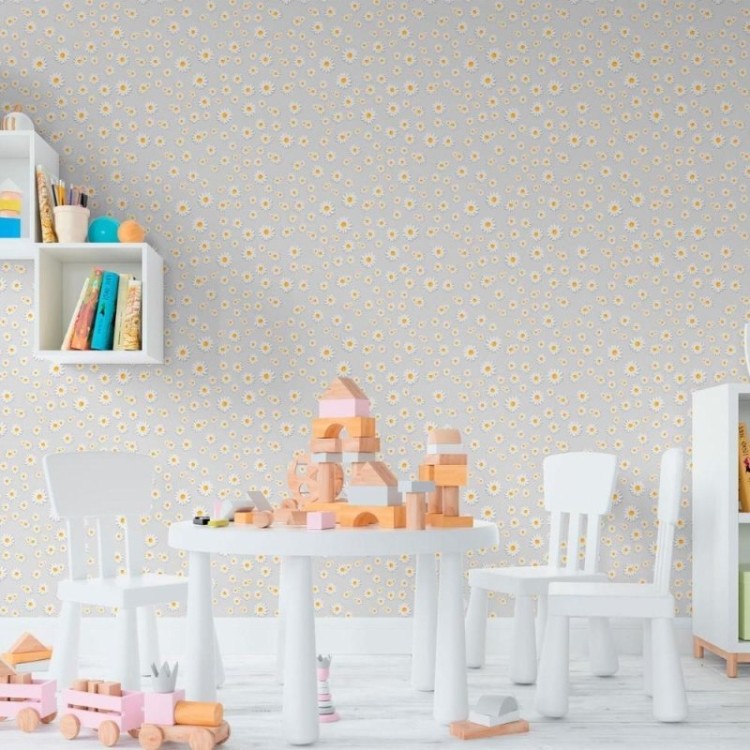 Papel de Parede Adesivo Floral Margaridas N011115