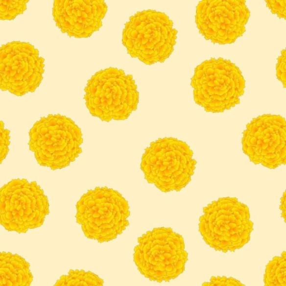 Papel de Parede Adesivo Floral Mari Gold N011143