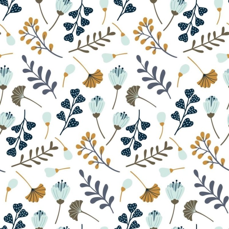 Papel de Parede Adesivo Floral Minimalista N09020