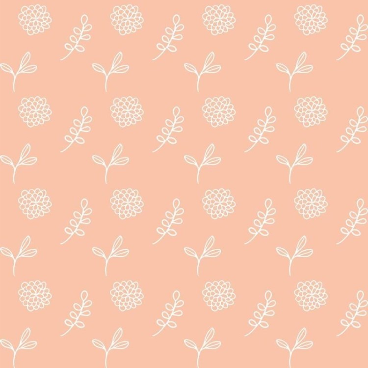 Papel de Parede Adesivo Floral Minimalista...