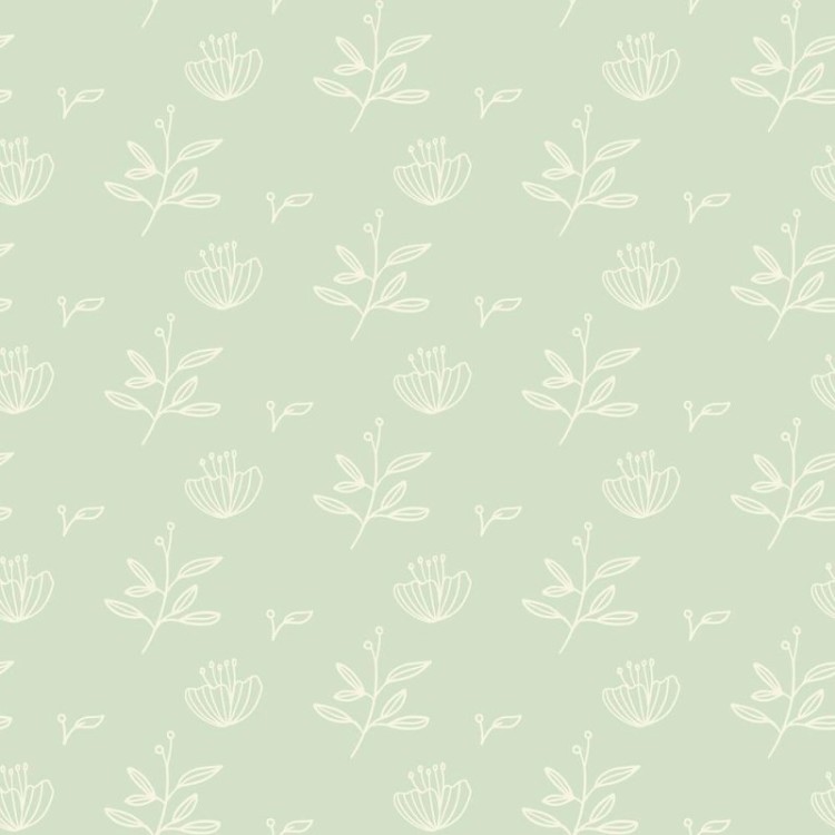 Papel de Parede Adesivo Floral Minimalista...