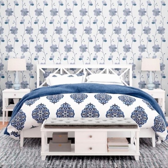 Papel de Parede Adesivo Floral N011063