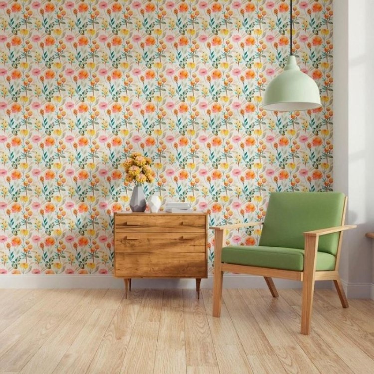 Papel de Parede Adesivo Floral N011107