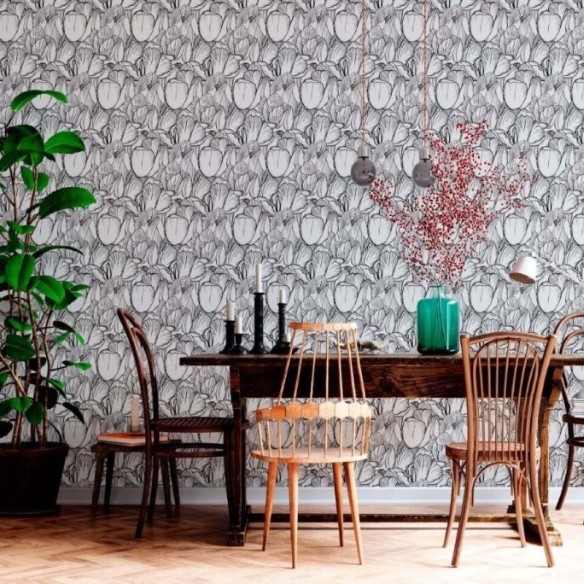 Papel de Parede Adesivo Floral N012113