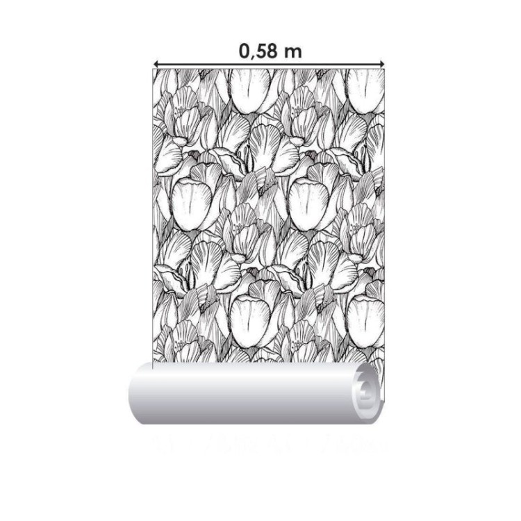 Papel de Parede Adesivo Floral N012113