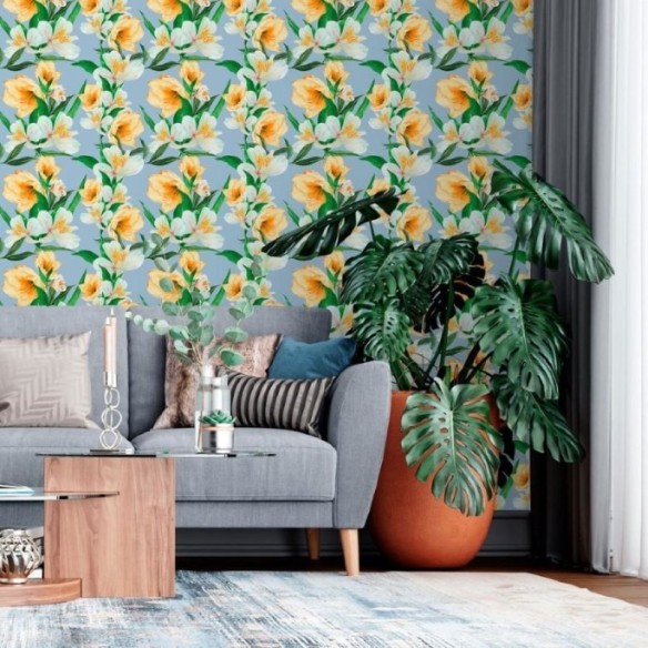 Papel de Parede Adesivo Floral N013053