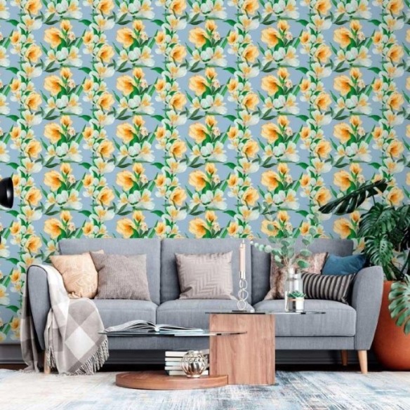 Papel de Parede Adesivo Floral N013053