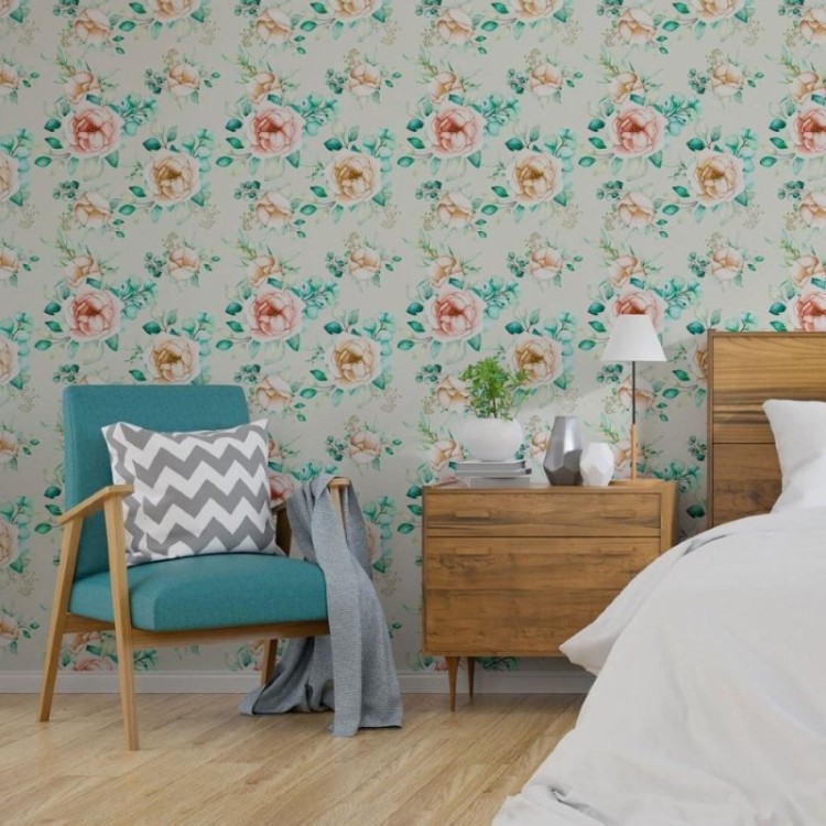 Papel de Parede Adesivo Floral N013092