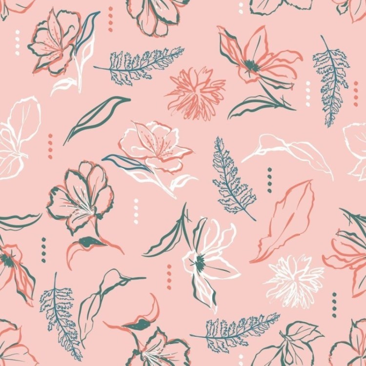Papel de Parede Adesivo Floral N013124