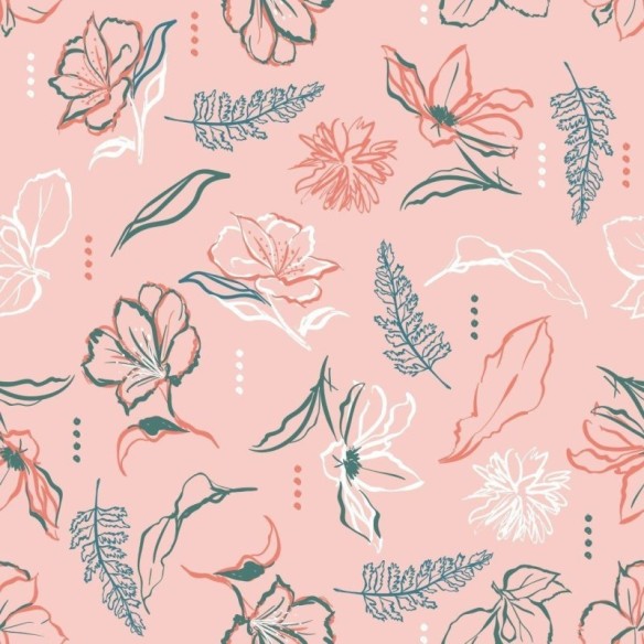 Papel de Parede Adesivo Floral N013124