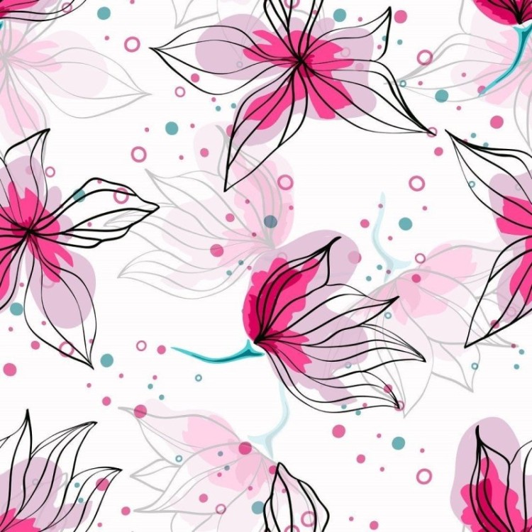 Papel de Parede Adesivo floral N014113