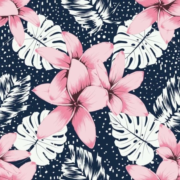 Papel de Parede Adesivo floral N014139