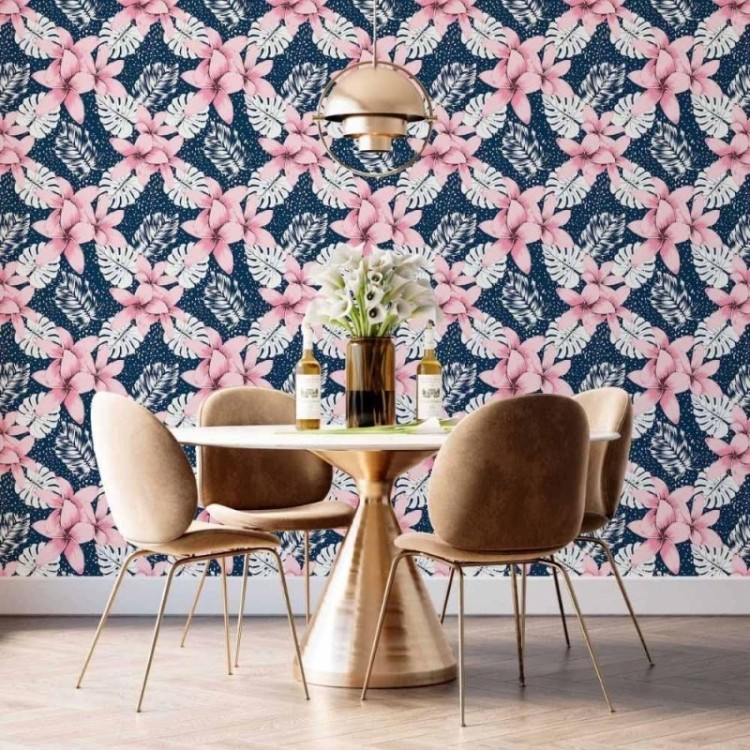 Papel de Parede Adesivo floral N014139