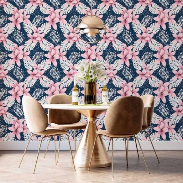 Papel de Parede Adesivo floral N014139