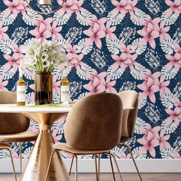Papel de Parede Adesivo floral N014139