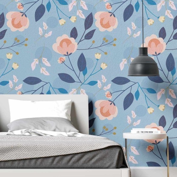 Papel de Parede Adesivo Floral N02108