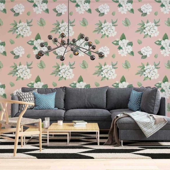 Papel de Parede Adesivo Floral N02113