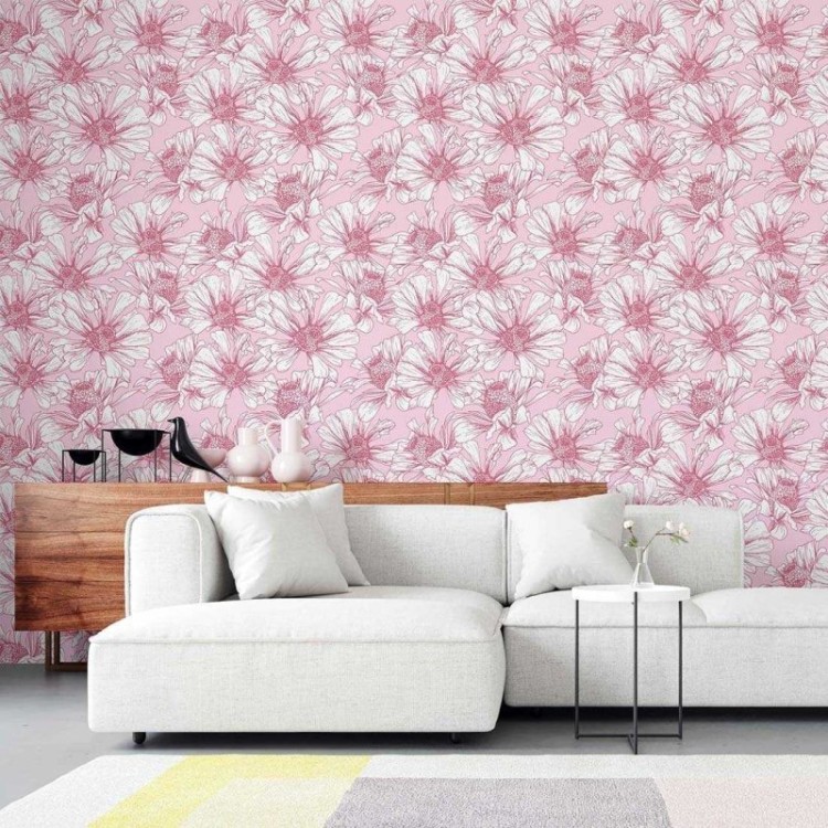 Papel de Parede Adesivo Floral N02199