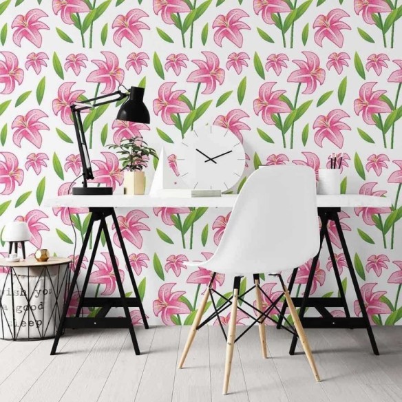Papel de Parede Adesivo Floral N02218