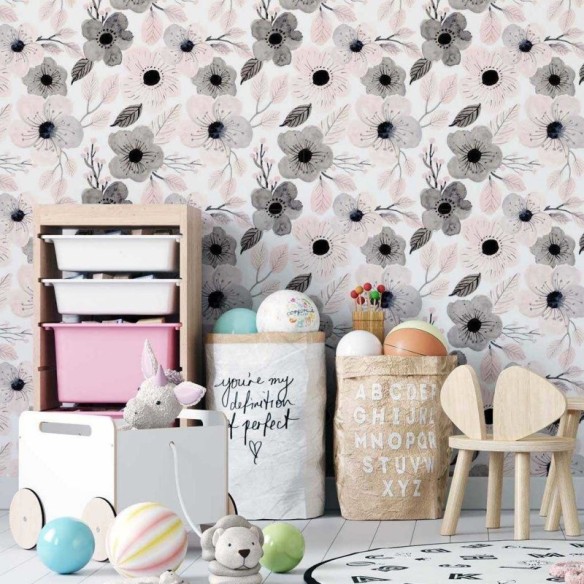 Papel de Parede Adesivo Floral N02240