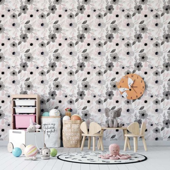 Papel de Parede Adesivo Floral N02240