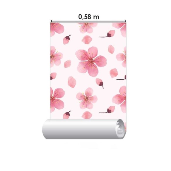 Papel de Parede Adesivo Floral N04198