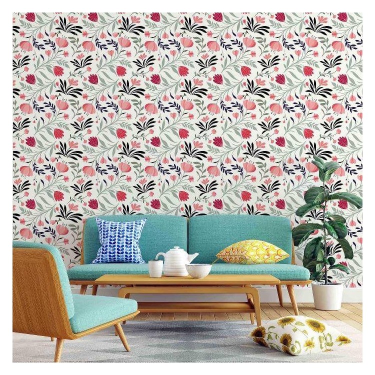 Papel de Parede Adesivo Floral N142