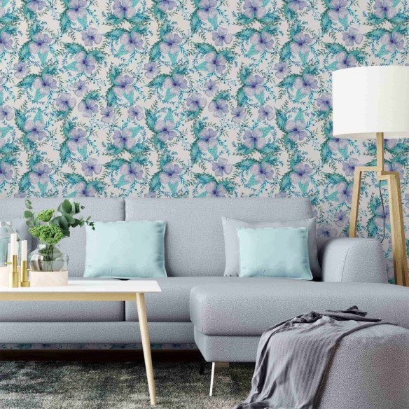 Papel de Parede Adesivo Floral N1801116