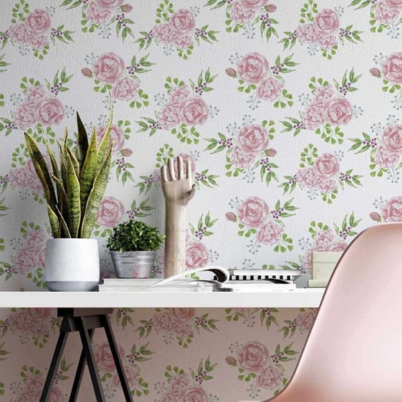 Papel de Parede Adesivo Floral N1901398