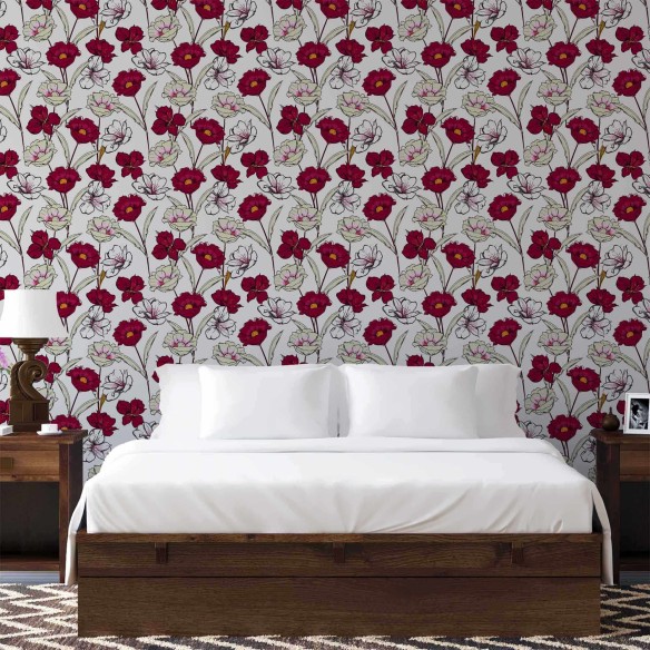 Papel de Parede Adesivo Floral N201244
