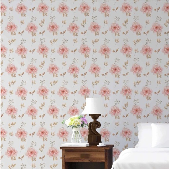 Papel de Parede Adesivo Floral N20168