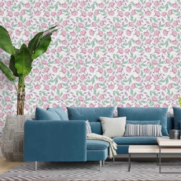 Papel de Parede Adesivo Floral N2023