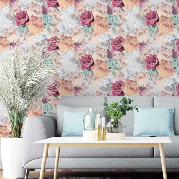 Papel de Parede Adesivo Floral N2046