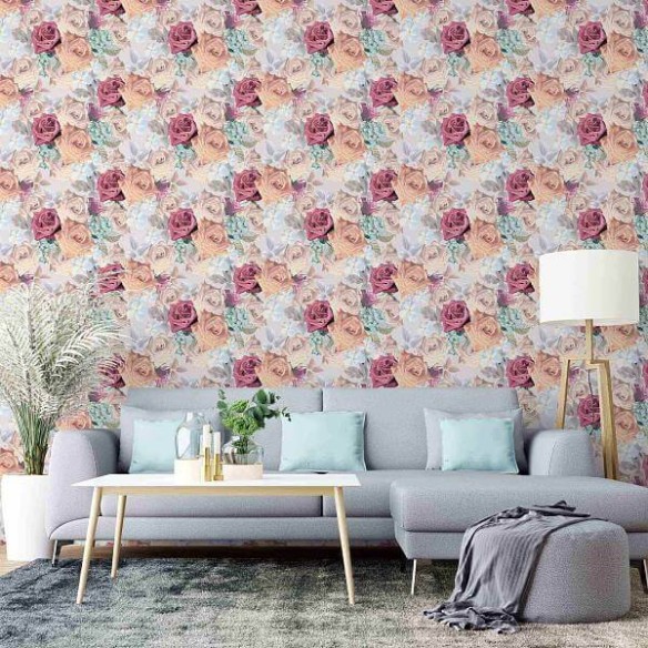 Papel de Parede Adesivo Floral N2046