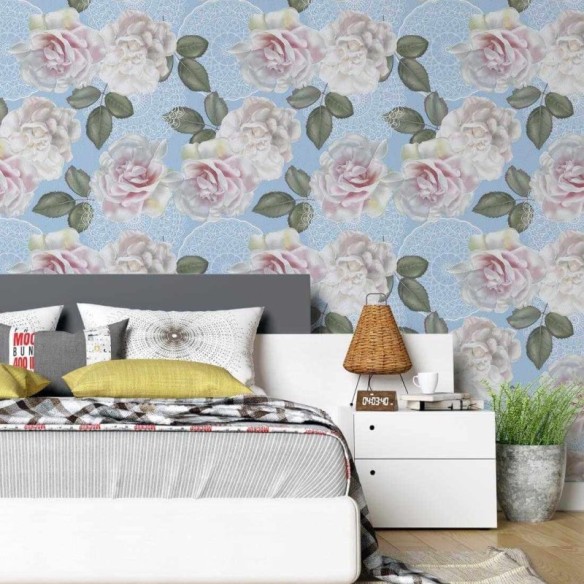 Papel de Parede Adesivo Floral N210