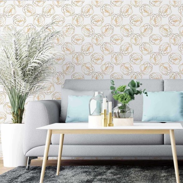 Papel de Parede Adesivo Floral N221F