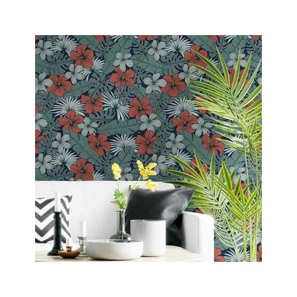 Papel de Parede Adesivo Floral N233