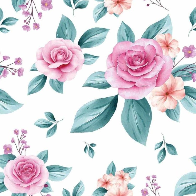 Papel de Parede Adesivo Floral N244