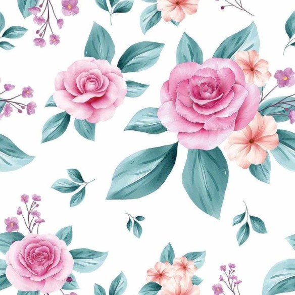 Papel de Parede Adesivo Floral N244