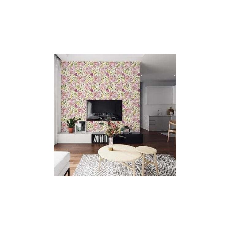 Papel de Parede Adesivo Floral N24853