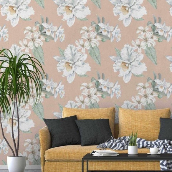Papel de Parede Adesivo Floral N370