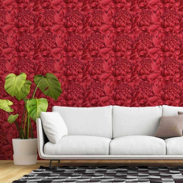 Papel de Parede Adesivo Floral N397B