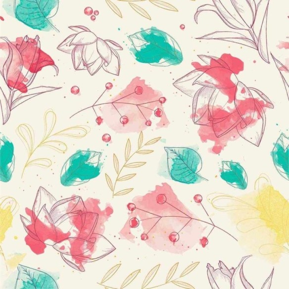 Papel de Parede Adesivo Floral N41985