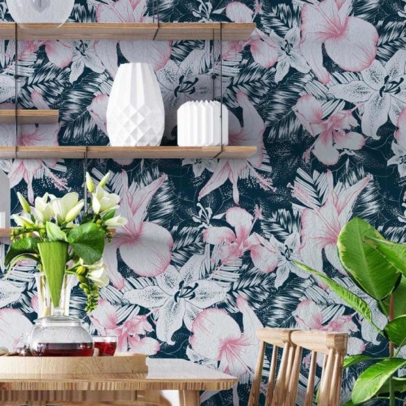 Papel de Parede Adesivo Floral N460