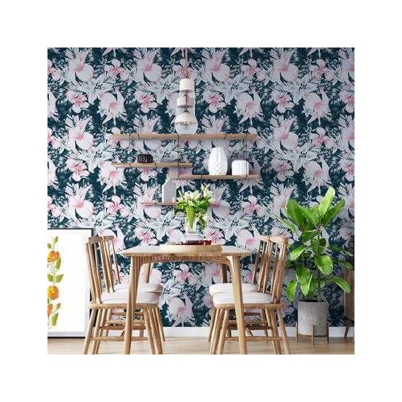 Papel de Parede Adesivo Floral N460